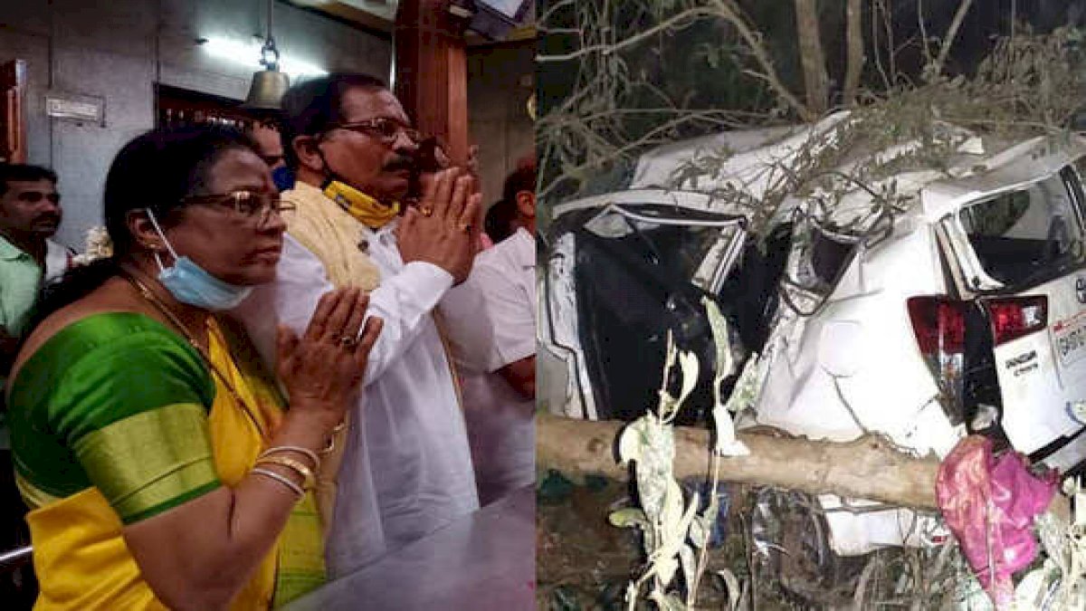 हादसे का शिकार हुई श्रीपद नाइक की कार, पत्नी और पीएस की मौत हादसे का शिकार हुई श्रीपद नाइक की कार, पत्नी और पीएस की मौत