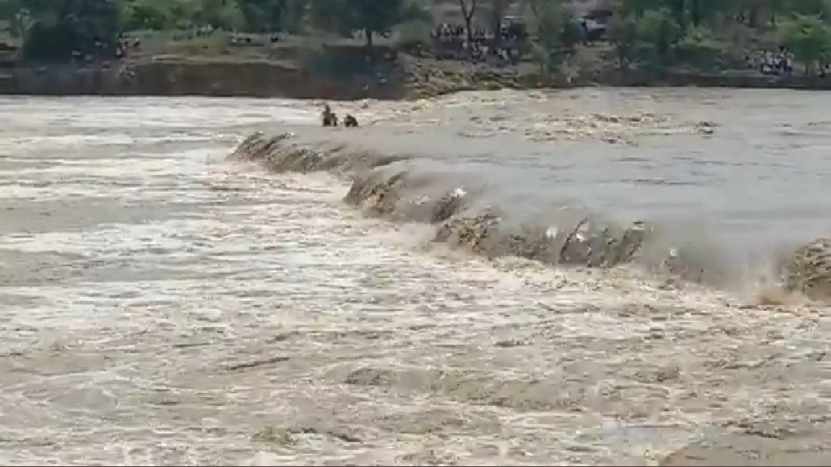सुनार नदी का जलस्तर बढ़ने से नदी में फंसे चार बच्चे, बचाव कार्य टीम ने बच्चों को सुरक्षित बाहर निकाला सुनार नदी का जलस्तर बढ़ने से नदी में फंसे चार बच्चे, बचाव कार्य टीम ने बच्चों को सुरक्षित बाहर निकाला