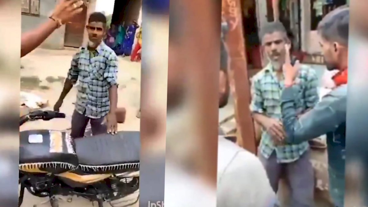 तू किससे पूछकर गांव में घुसा जय श्री राम बोल, उज्जैन में दंगाइयों ने मुस्लिम शख़्स से जबरदस्ती लगवाए नारे तू किससे पूछकर गांव में घुसा जय श्री राम बोल, उज्जैन में दंगाइयों ने मुस्लिम शख़्स से जबरदस्ती लगवाए नारे