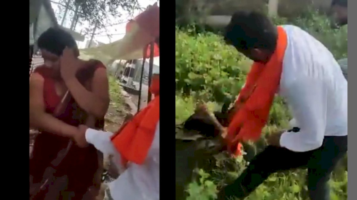 भगवाधारी अपराधी ने किन्नर और एक युवक को बेरहमी से पीटा, तलाश में जुटी पुलिस भगवाधारी अपराधी ने किन्नर और एक युवक को बेरहमी से पीटा, तलाश में जुटी पुलिस