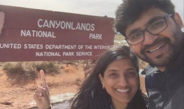 Parag with his wife Vineeta agrawal (Source: Twitter)