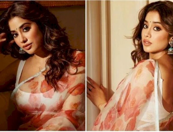 फ्लोरल साड़ी में जान्हवी कपूर लगीं परमसुंदरी, फैंस बोले तेरे चेहरे से नजर नहीं हटती फ्लोरल साड़ी में जान्हवी कपूर लगीं परमसुंदरी, फैंस बोले तेरे चेहरे से नजर नहीं हटती