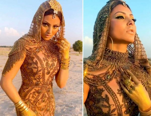 37 करोड़ की ड्रेस में चमकीं उर्वशी, दुबई फ़ेस्टिवल में सोने से निखरा रूप