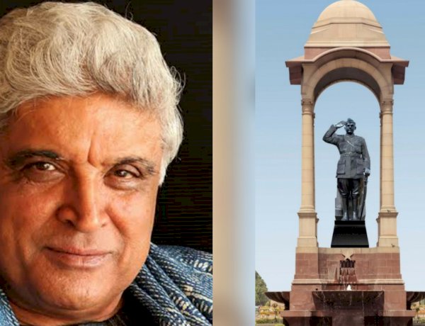 नेताजी की मूर्ति का चुनाव ठीक नहीं, मूर्ति की मुद्रा पर जावेद अख्तर ने की टिप्पणी