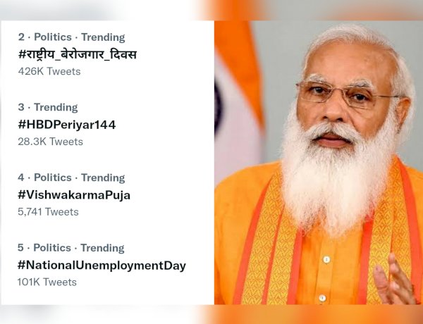 पीएम मोदी के जन्मदिन पर ट्विटर पर ट्रेंड हुआ राष्ट्रीय बेरोजगार दिवस, लोग बोले- चीते नहीं नौकरी लाओ