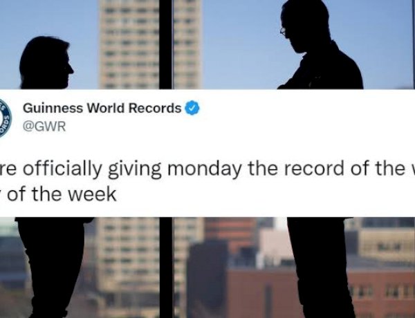 हफ्ते का सबसे बुरा दिन सोमवार, गिनीज वर्ल्ड रिकॉर्ड्स ने दे दिया खिताब