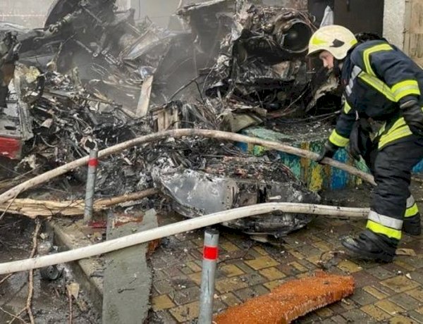 यूक्रेन की राजधानी कीव में हेलीकॉप्टर क्रैश, गृहमंत्री सहित 16 लोगों की मौत