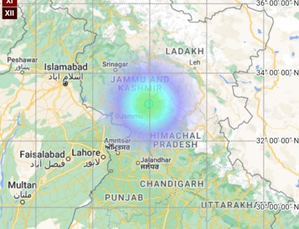 अब जम्मू कश्मीर में कांपी धरती, कटरा में आया 3.6 तीव्रता का भूकंप