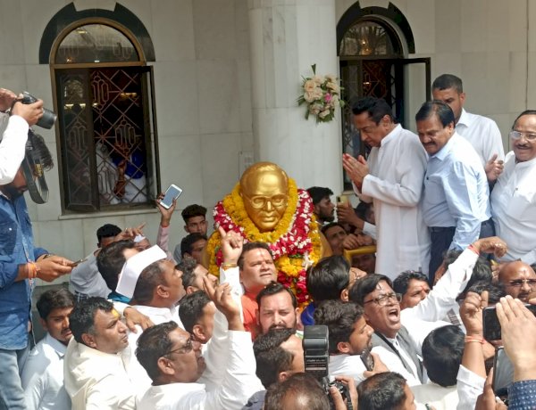 कांग्रेस सरकार आएगी तो भोपाल में बाबा साहेब का सबसे बड़ा स्मारक बनाएंगे: महू में कमलनाथ का बड़ा ऐलान