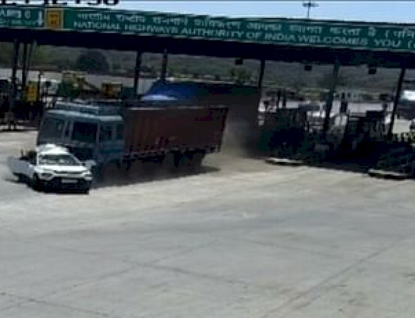 MP: तेज रफ्तार ट्रक ने कार को 100 मीटर तक घसीटा, एक युवक की मौत, वीडियो वायरल