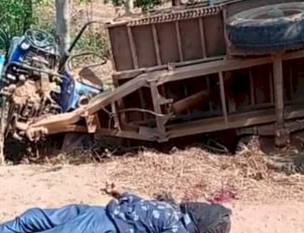 बीजेपी नेता के भाई को अवैध रेत से भरे तेज़ रफ्तार ट्रैक्टर ने रौंदा, मौके पर मौत बीजेपी नेता के भाई को अवैध रेत से भरे तेज़ रफ्तार ट्रैक्टर ने रौंदा, मौके पर मौत
