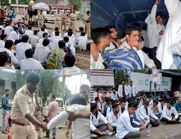 स्कॉलरशिप में कटौती के विरुद्ध धरने पर बैठे OBC स्टूडेंट्स को उठा ले गई पुलिस, शिवराज सरकार पर बरसे अरुण यादव स्कॉलरशिप में कटौती के विरुद्ध धरने पर बैठे OBC स्टूडेंट्स को उठा ले गई पुलिस, शिवराज सरकार पर बरसे अरुण यादव