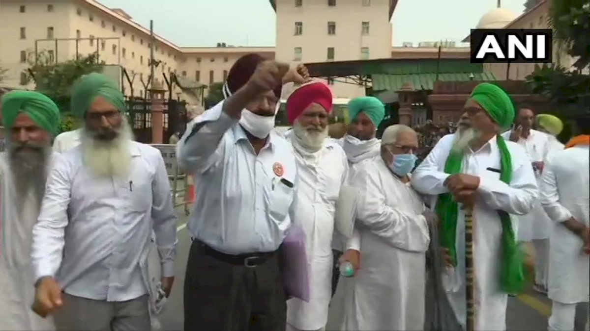 Farm Bills 2020: किसानों ने फाड़ी नए कृषि कानूनों की प्रतियां, केंद्रीय कृषि मंत्री के न आने पर बीच में छोड़ी मीटिंग Farm Bills 2020: किसानों ने फाड़ी नए कृषि कानूनों की प्रतियां, केंद्रीय कृषि मंत्री के न आने पर बीच में छोड़ी मीटिंग