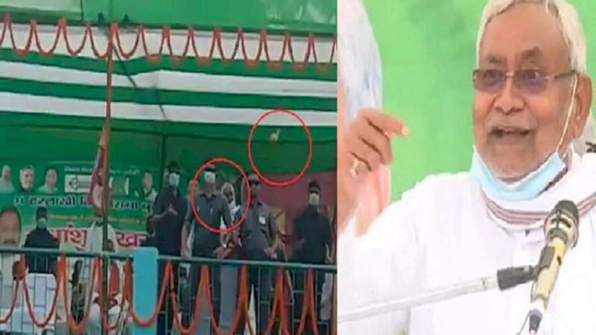 Bihar Election2020: नीतीश कुमार पर फेंके गए प्याज़, नौकरी के दावे पर भीड़ ने दिखायी नाराज़गी Bihar Election2020: नीतीश कुमार पर फेंके गए प्याज़, नौकरी के दावे पर भीड़ ने दिखायी नाराज़गी