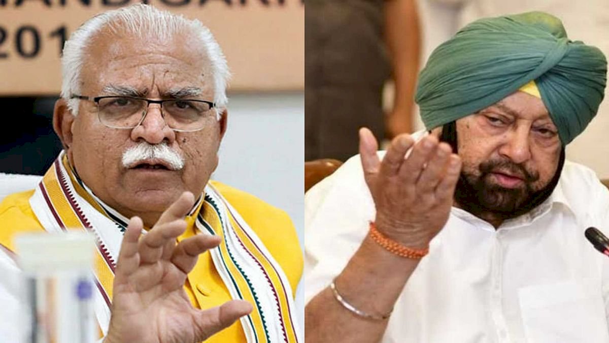 किसानों के प्रदर्शन के मुद्दे पर हरियाणा और पंजाब के सीएम में तीखी बहस किसानों के प्रदर्शन के मुद्दे पर हरियाणा और पंजाब के सीएम में तीखी बहस