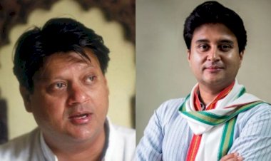 jyotiraditya scindia and his father Madhav rao scindia