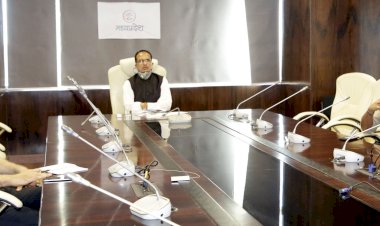 CM shivraj singh chouhan video conferencing