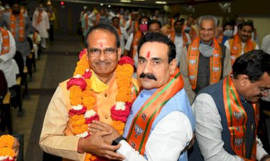 CM shivraj singh chouhan  and minister narottam mishra