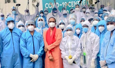 Shivraj Singh Chouhan after recovery from corona at Chirayu Hospital 