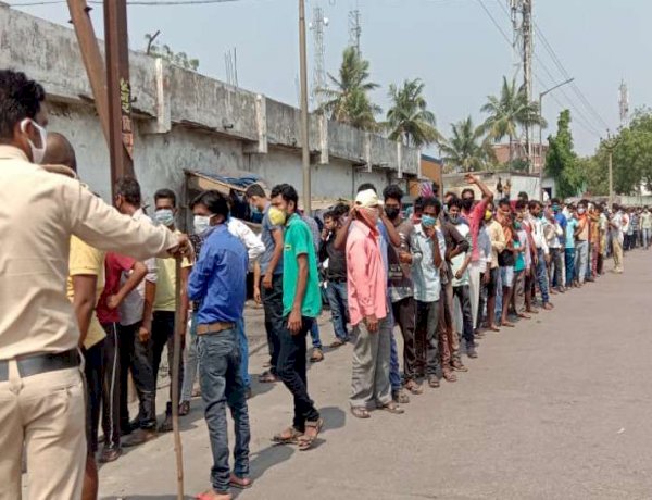 line in korba, Chhattisgarh. photo courtesy  : patirka